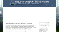 Desktop Screenshot of leaguecitychiro.com